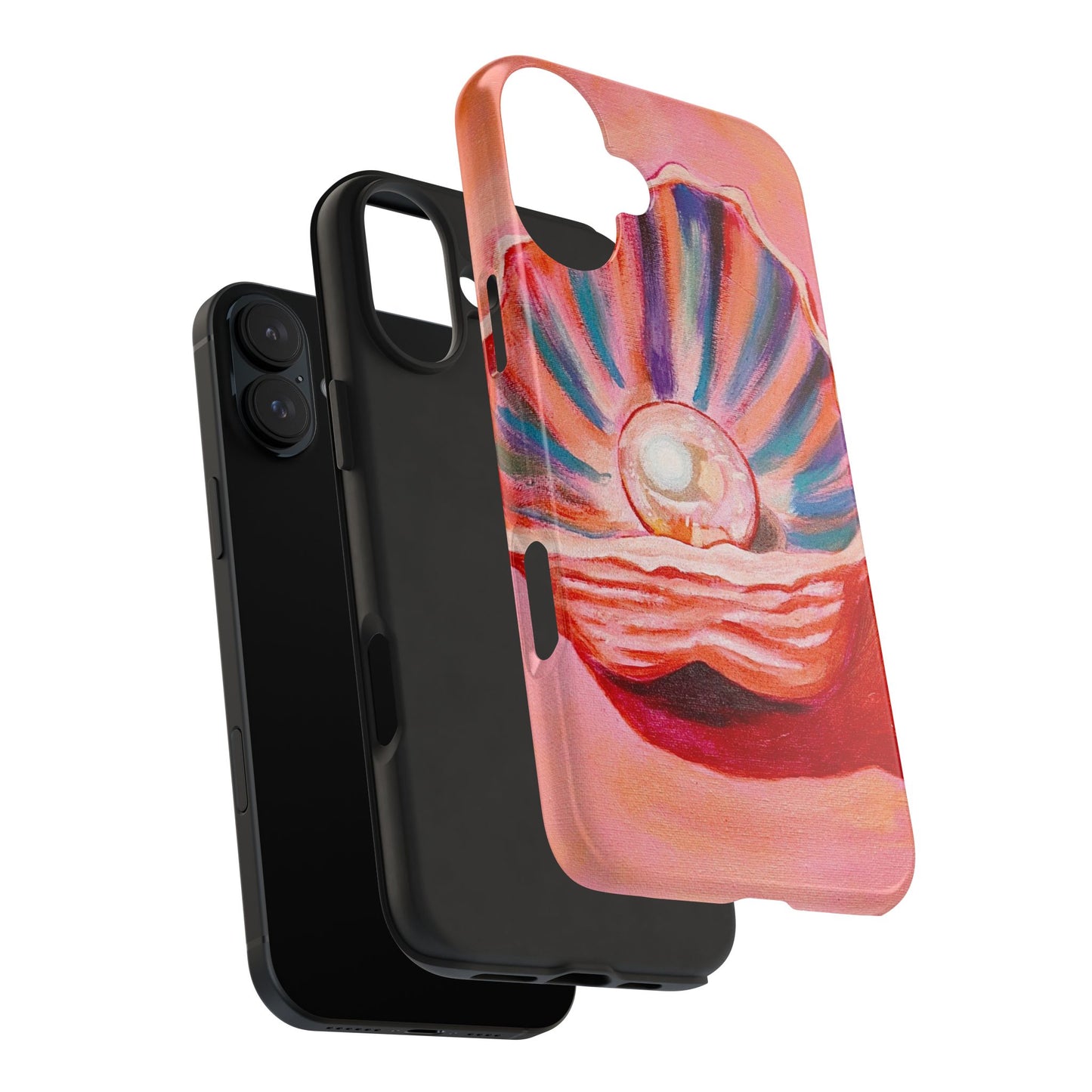 Pearl Shell Paiting — Pink Seashell Art iPhone Cover