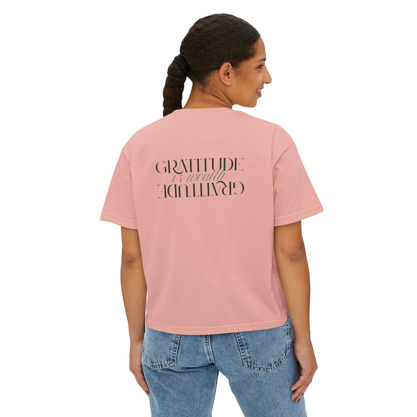 Gratitude Is My Attitude Boxy Tee