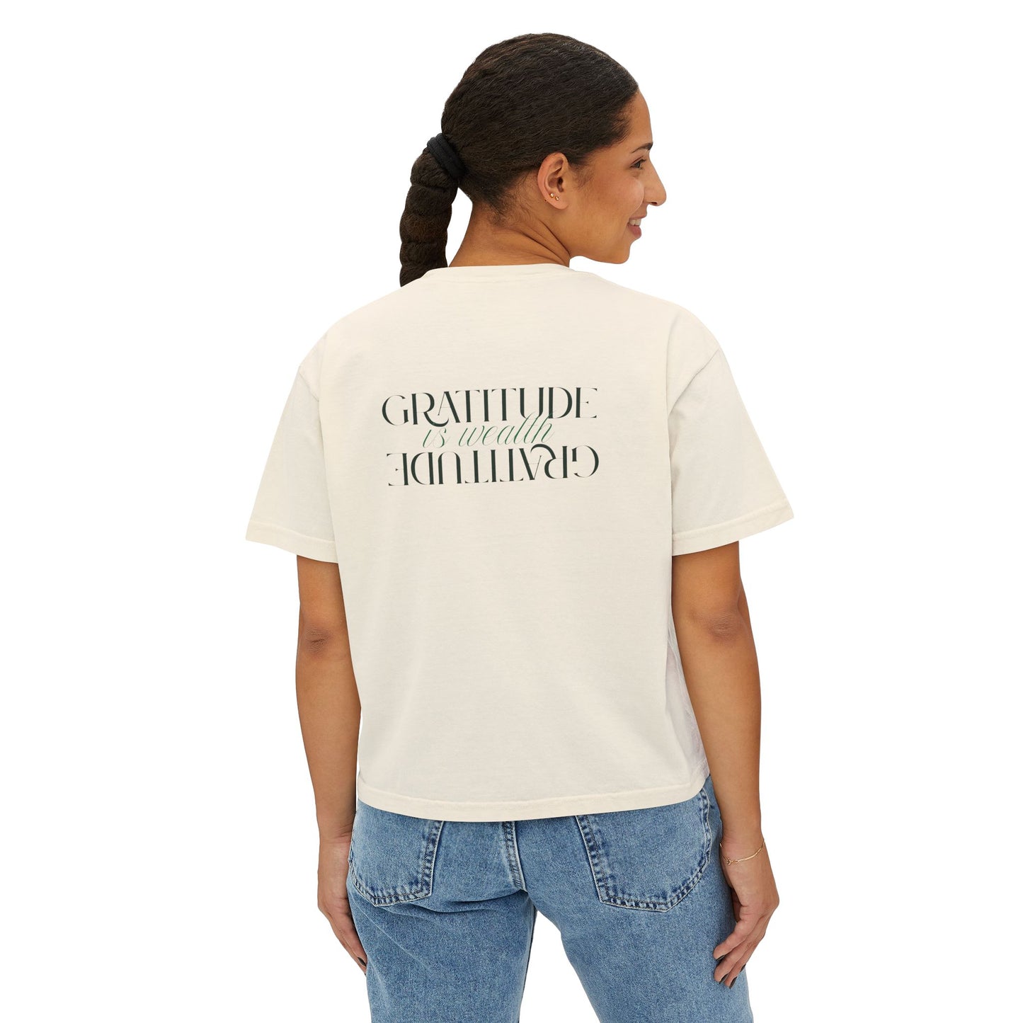 Gratitude Is My Attitude Boxy Tee