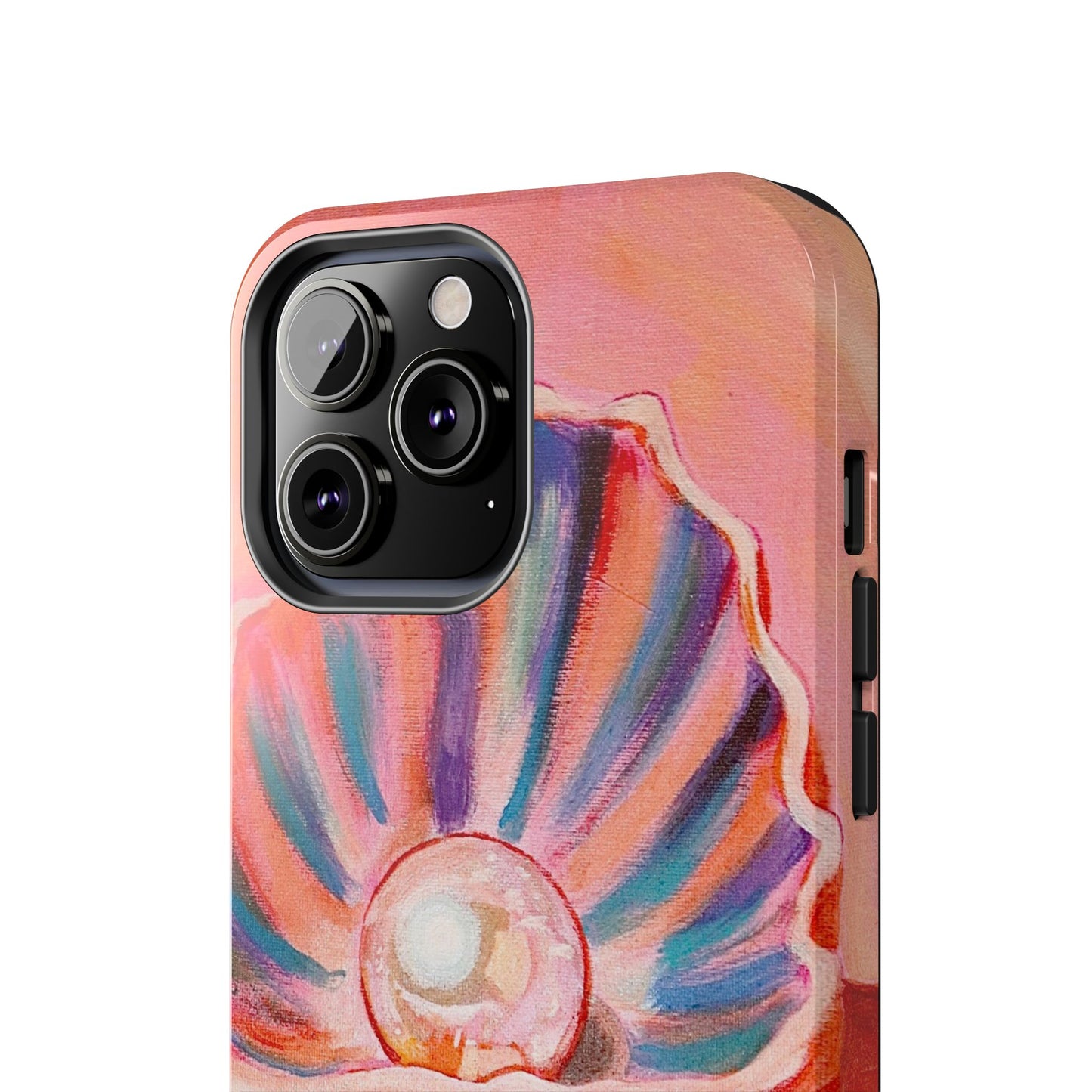 Pearl Shell Paiting — Pink Seashell Art iPhone Cover