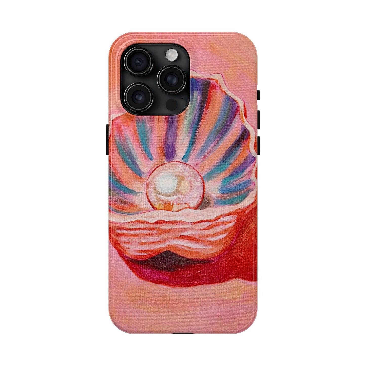 Pearl Shell Paiting — Pink Seashell Art iPhone Cover