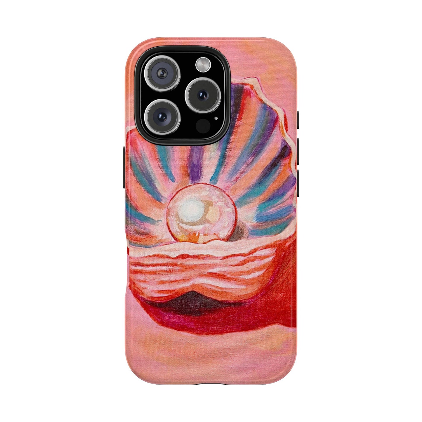 Pearl Shell Paiting — Pink Seashell Art iPhone Cover