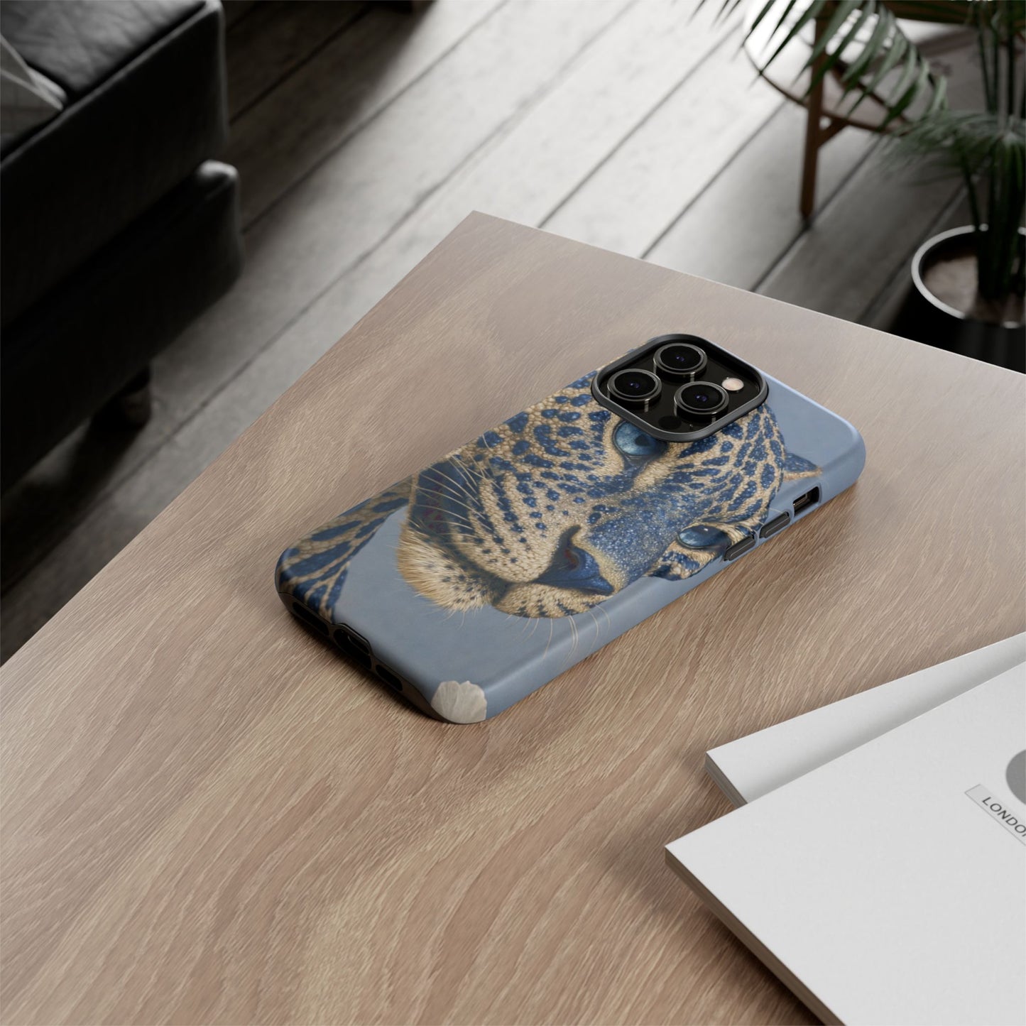 Blue Jaguar Art Protective Cover