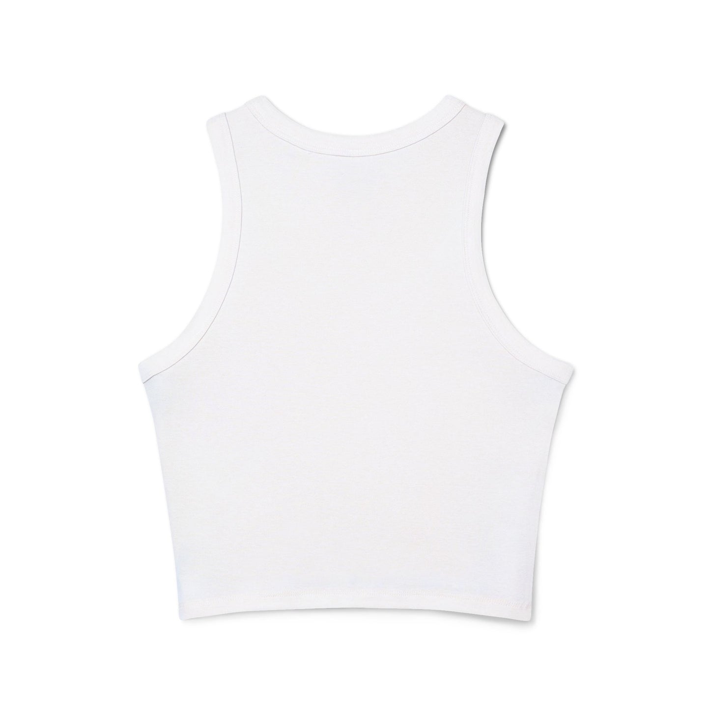 Women’s Racer Tank — Floral “Girl It’s Your Time to Shine” Crop Top