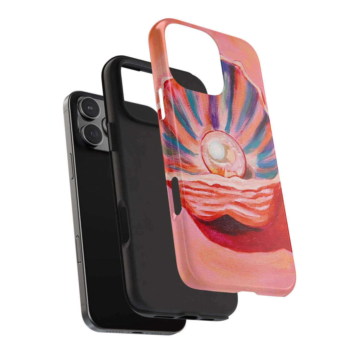 Pearl Shell Paiting — Pink Seashell Art iPhone Cover
