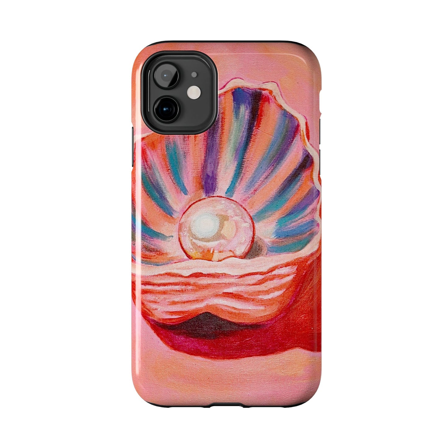 Pearl Shell Paiting — Pink Seashell Art iPhone Cover