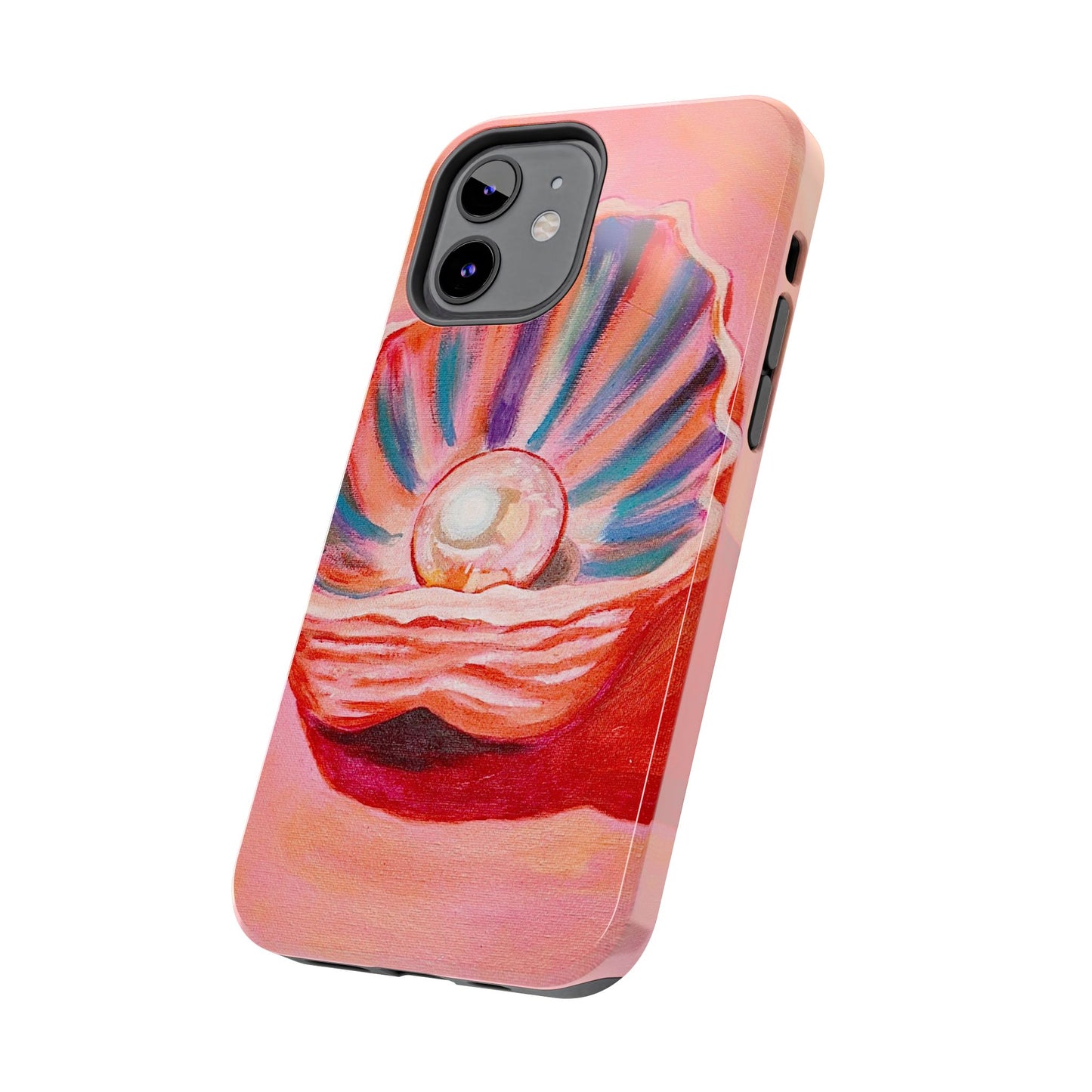Pearl Shell Paiting — Pink Seashell Art iPhone Cover
