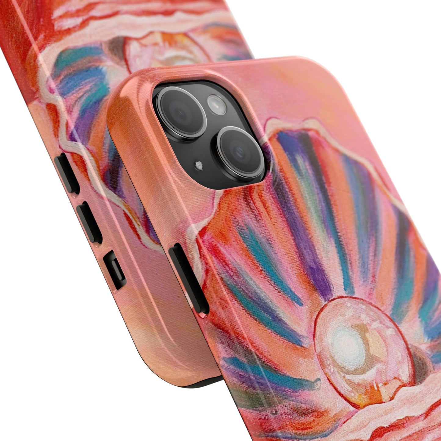 Pearl Shell Paiting — Pink Seashell Art iPhone Cover