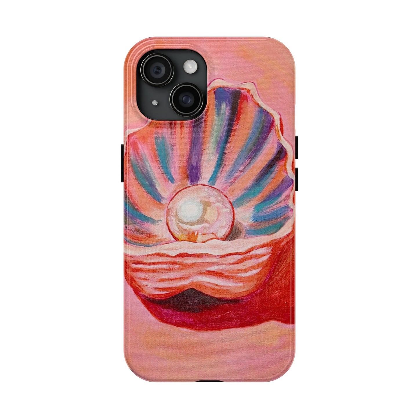 Pearl Shell Paiting — Pink Seashell Art iPhone Cover