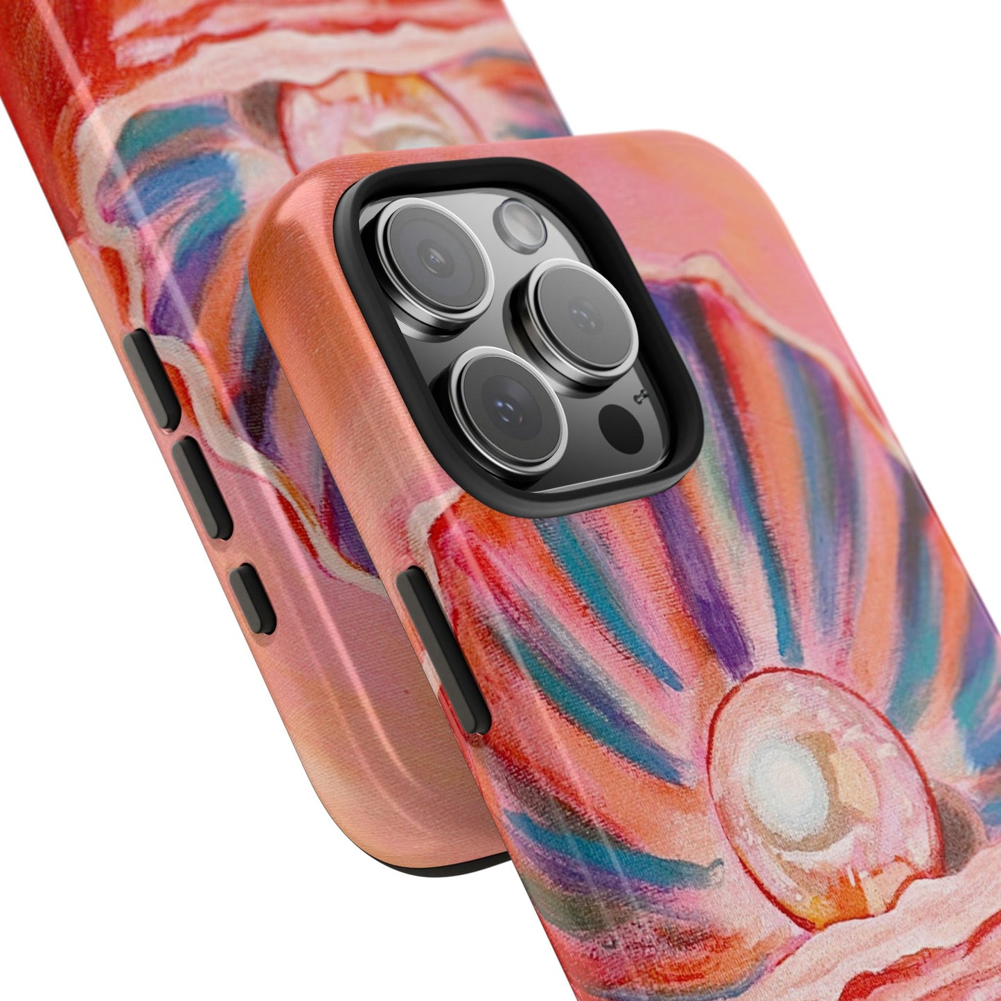Pearl Shell Paiting — Pink Seashell Art iPhone Cover