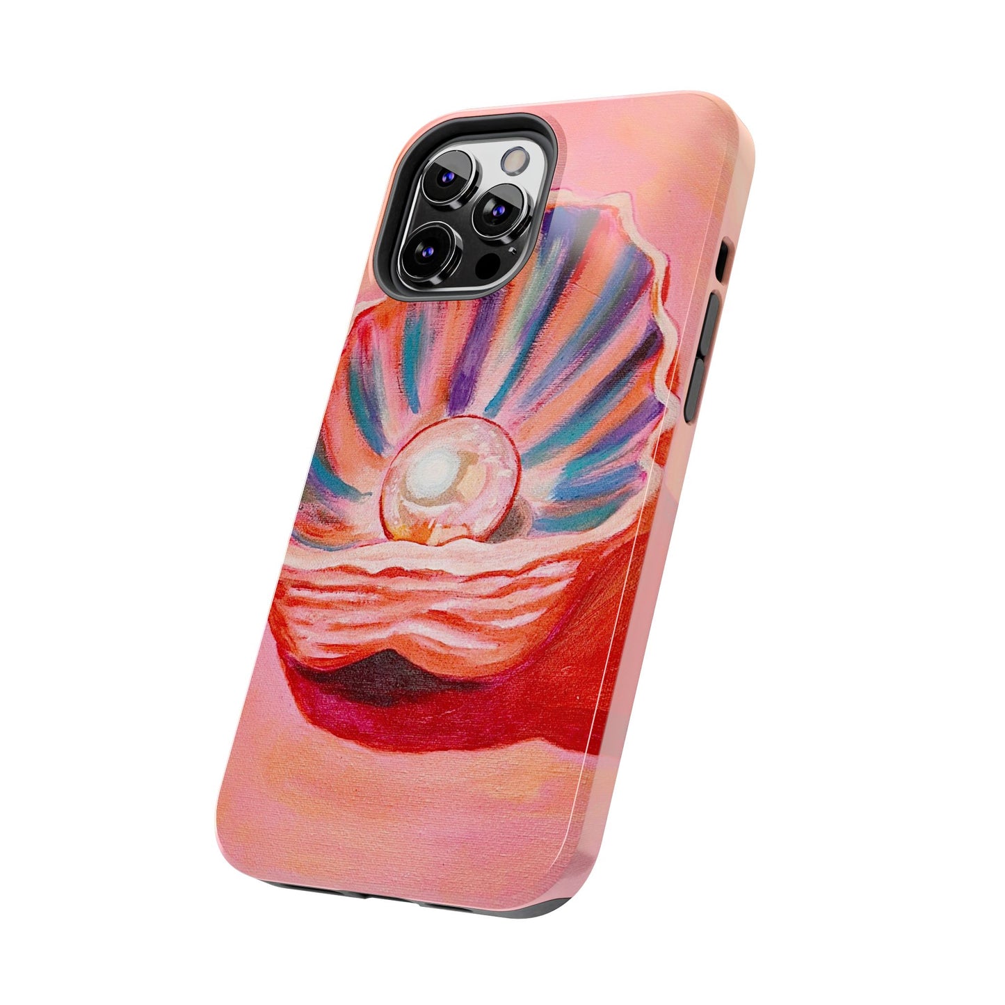 Pearl Shell Paiting — Pink Seashell Art iPhone Cover
