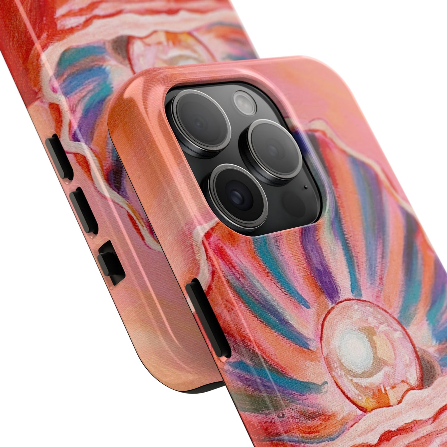 Pearl Shell Paiting — Pink Seashell Art iPhone Cover