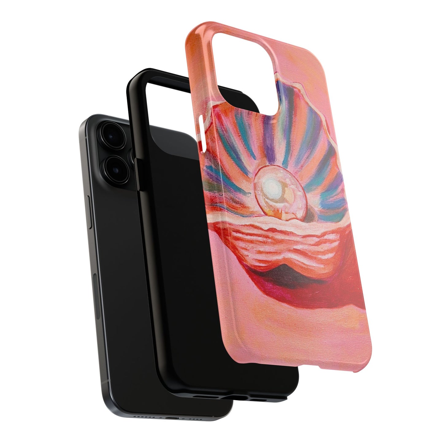 Pearl Shell Paiting — Pink Seashell Art iPhone Cover