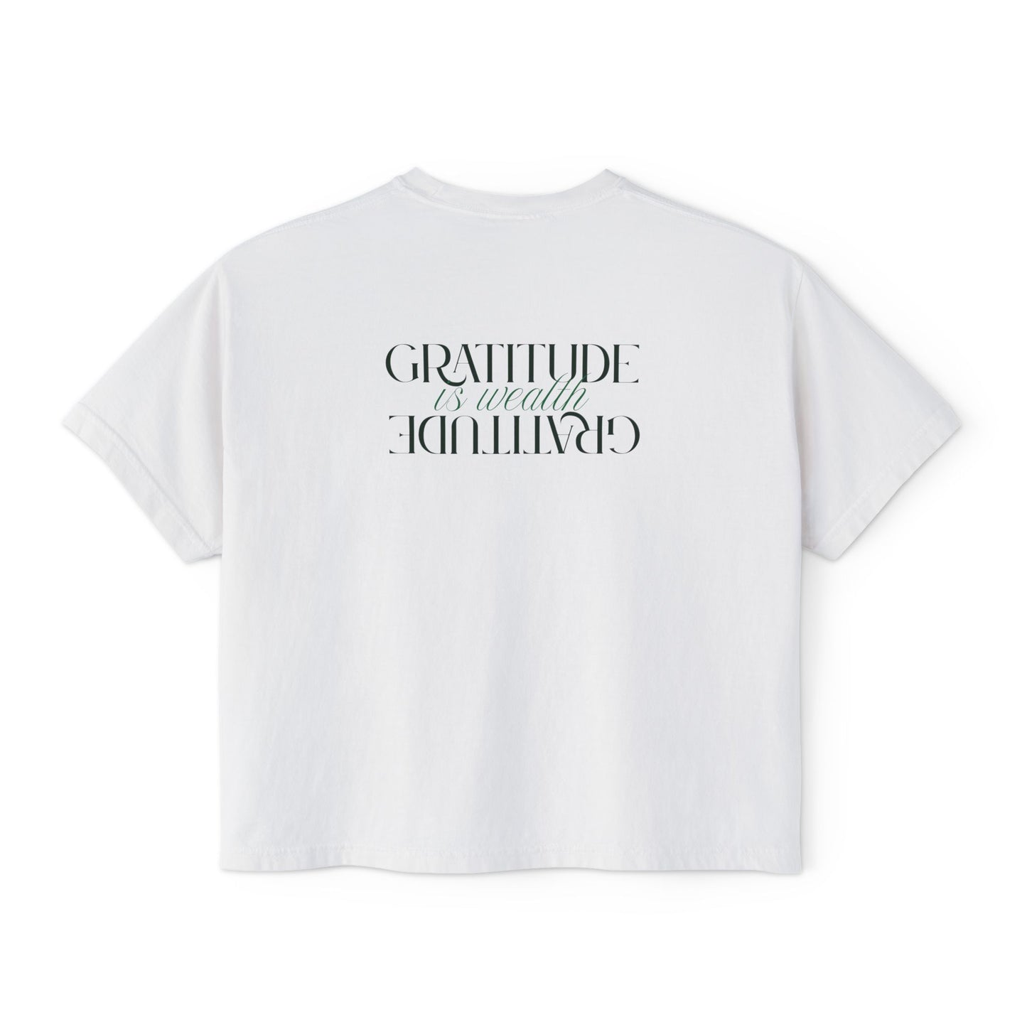Gratitude Is My Attitude Boxy Tee