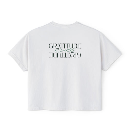 Gratitude Is My Attitude Boxy Tee