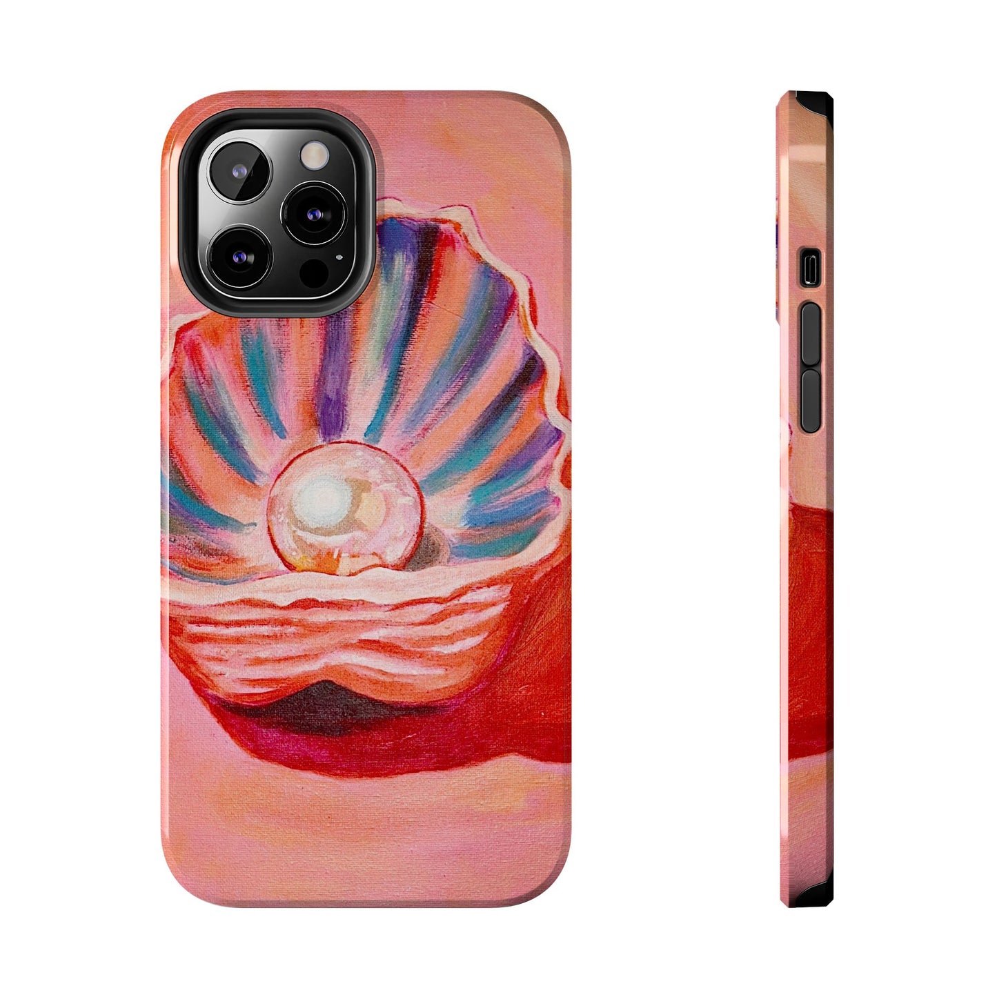 Pearl Shell Paiting — Pink Seashell Art iPhone Cover