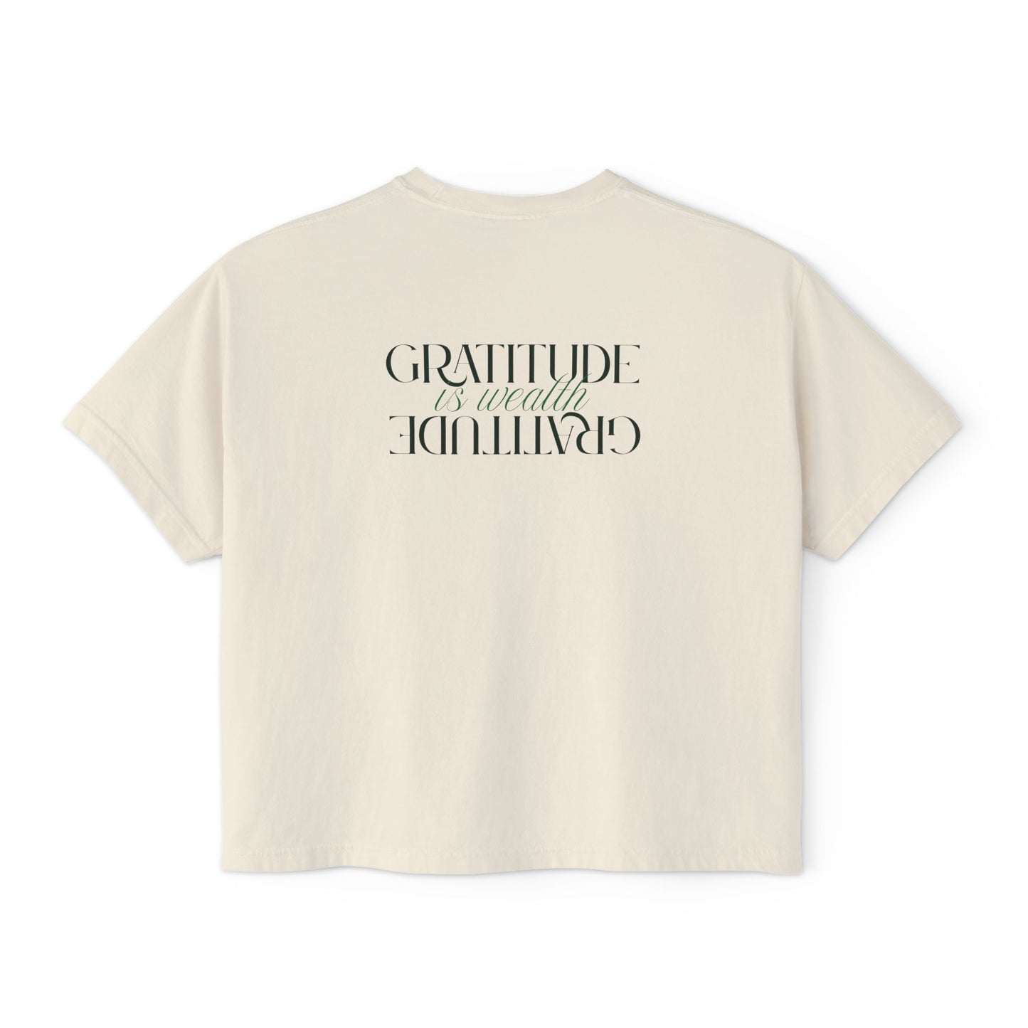 Gratitude Is My Attitude Boxy Tee