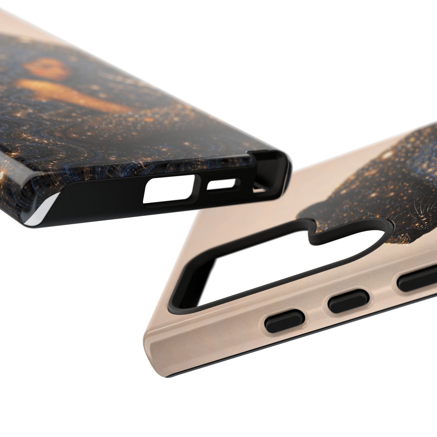 Leopard Portrait Tough Phone Case — Blue Jaguar Art Protective Cover