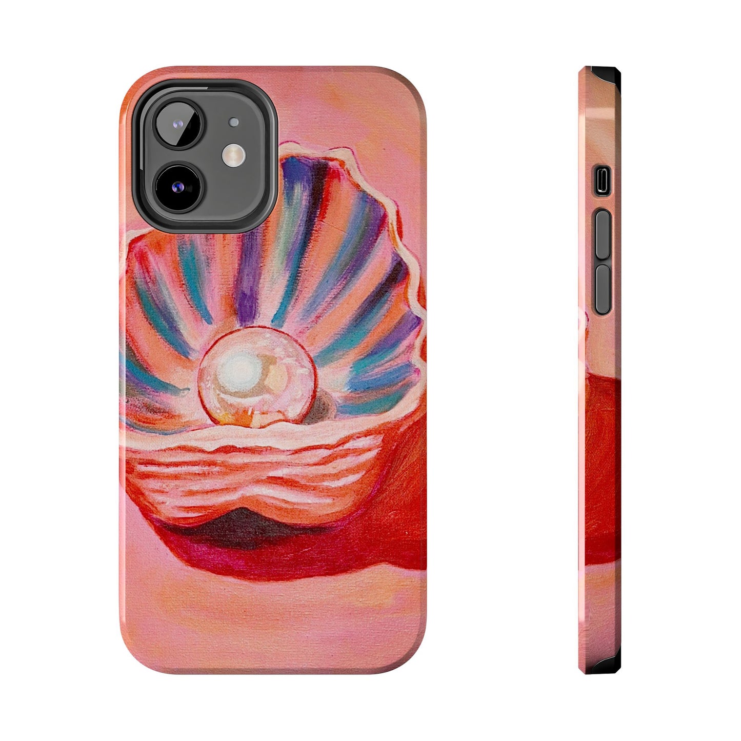 Pearl Shell Paiting — Pink Seashell Art iPhone Cover
