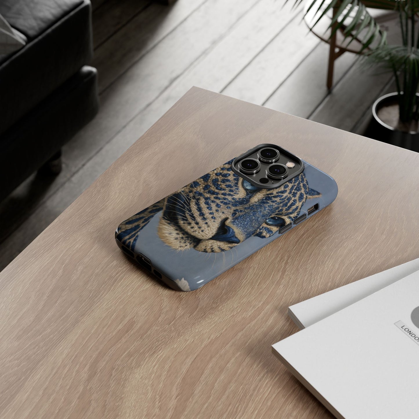 Blue Jaguar Art Protective Cover