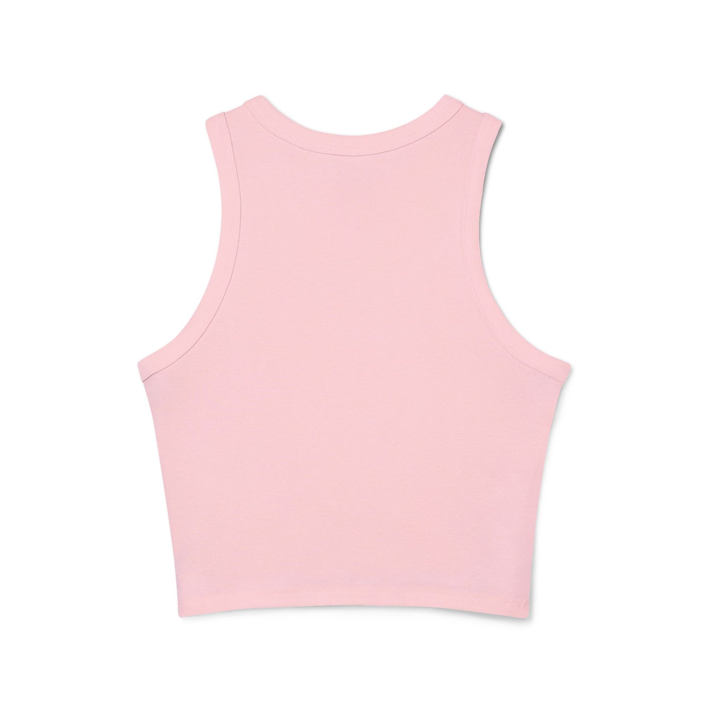 Women’s Racer Tank — Floral “Girl It’s Your Time to Shine” Crop Top