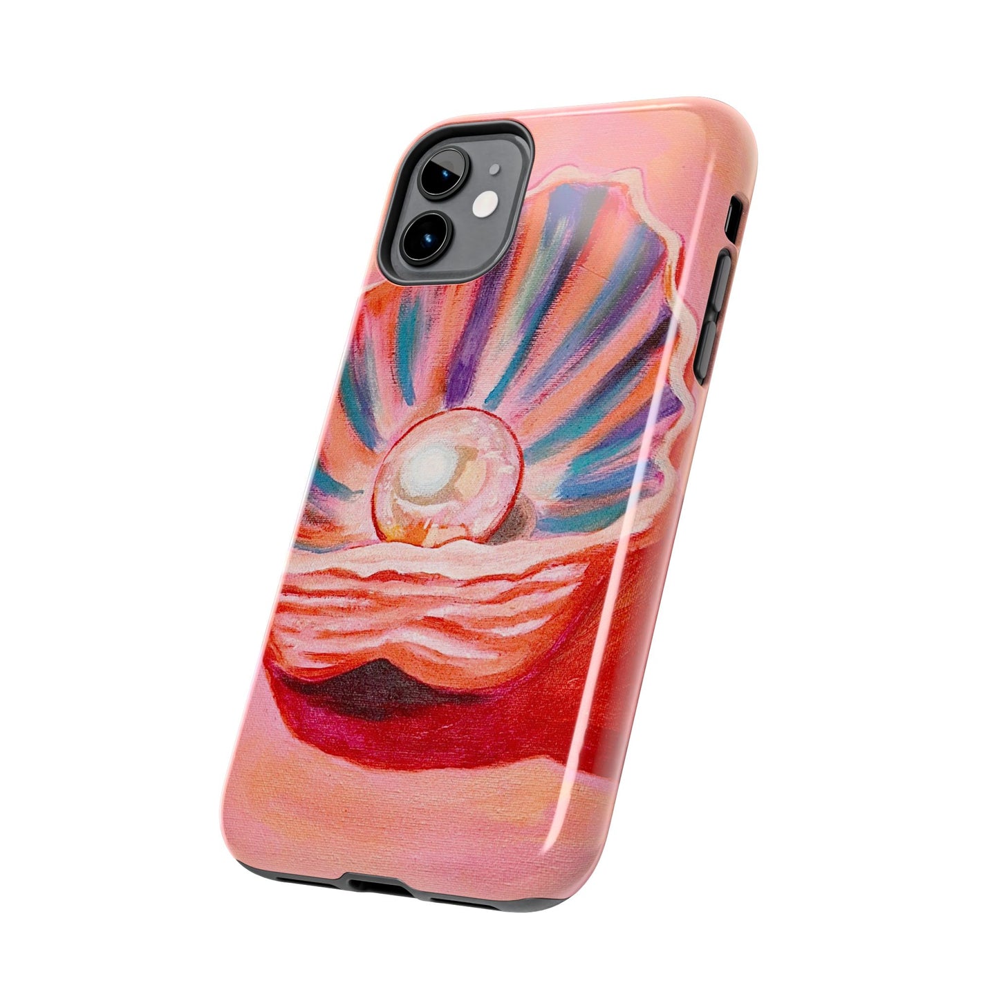 Pearl Shell Paiting — Pink Seashell Art iPhone Cover