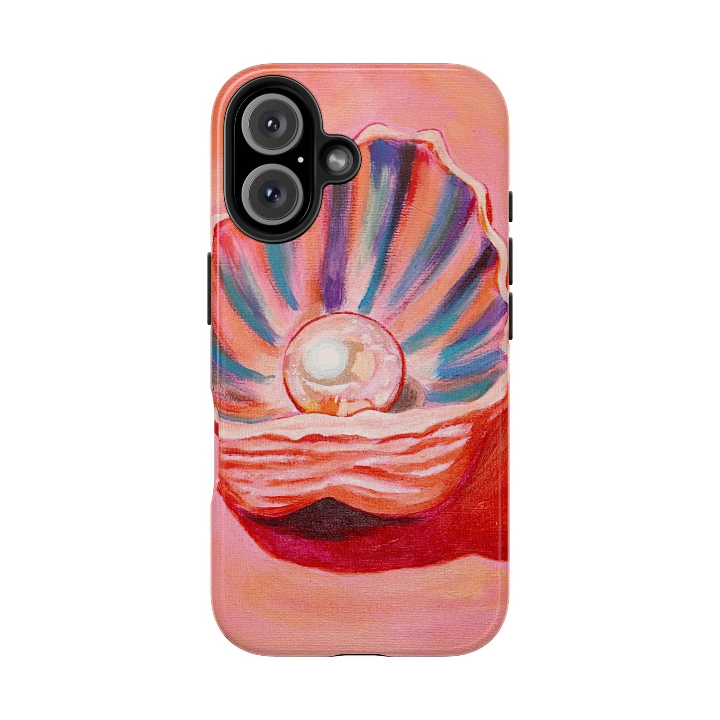 Pearl Shell Paiting — Pink Seashell Art iPhone Cover