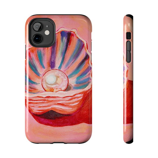 Pearl Shell Paiting — Pink Seashell Art iPhone Cover