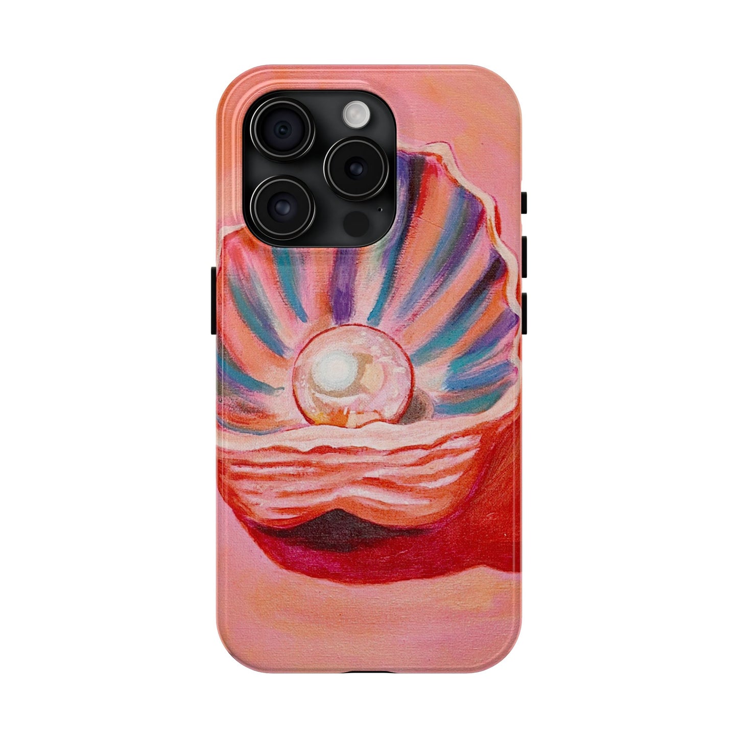 Pearl Shell Paiting — Pink Seashell Art iPhone Cover