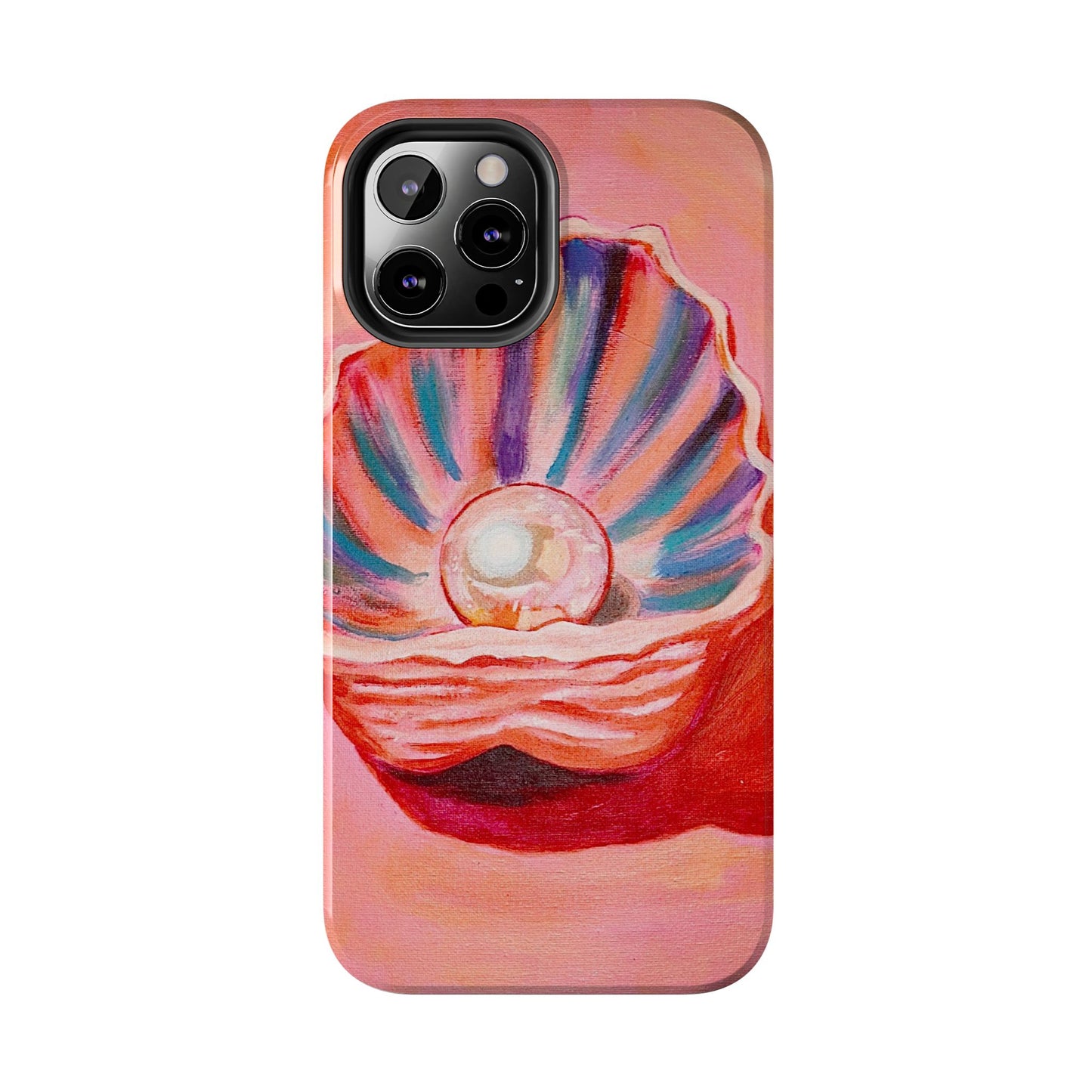 Pearl Shell Paiting — Pink Seashell Art iPhone Cover