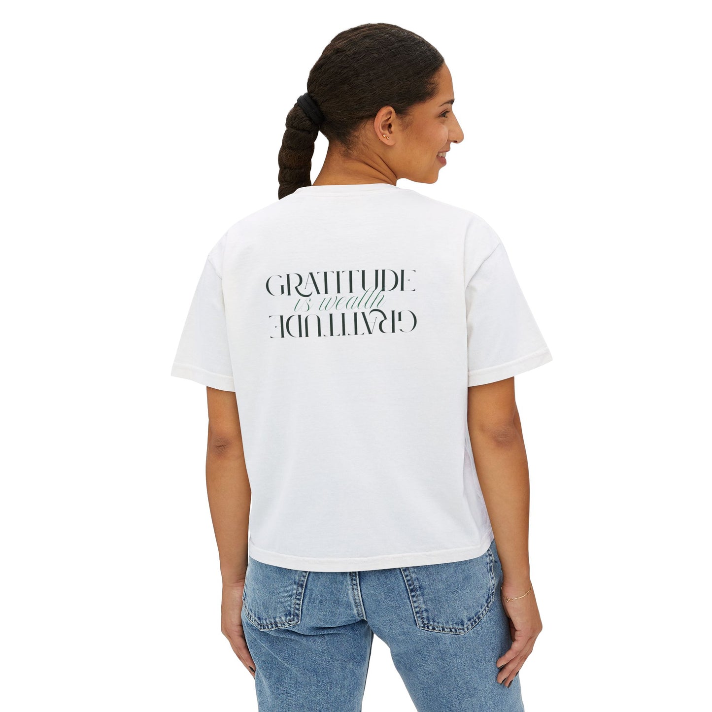 Gratitude Is My Attitude Boxy Tee