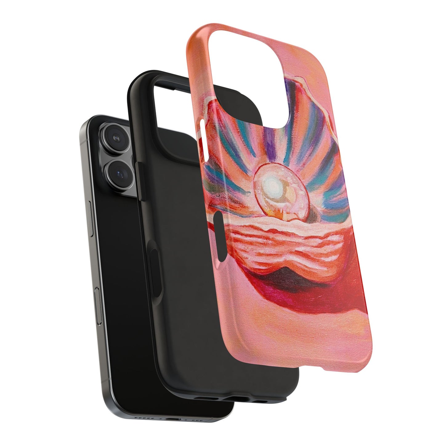 Pearl Shell Paiting — Pink Seashell Art iPhone Cover