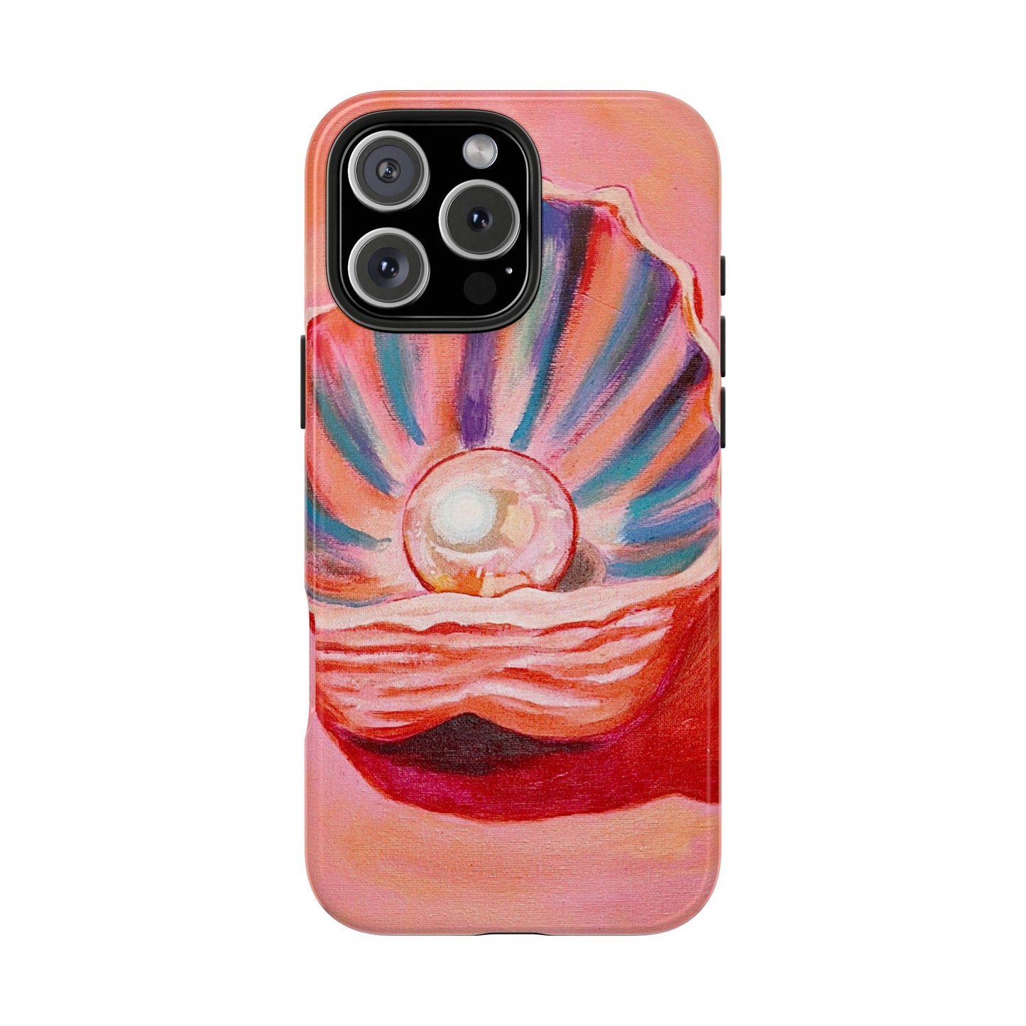 Pearl Shell Paiting — Pink Seashell Art iPhone Cover