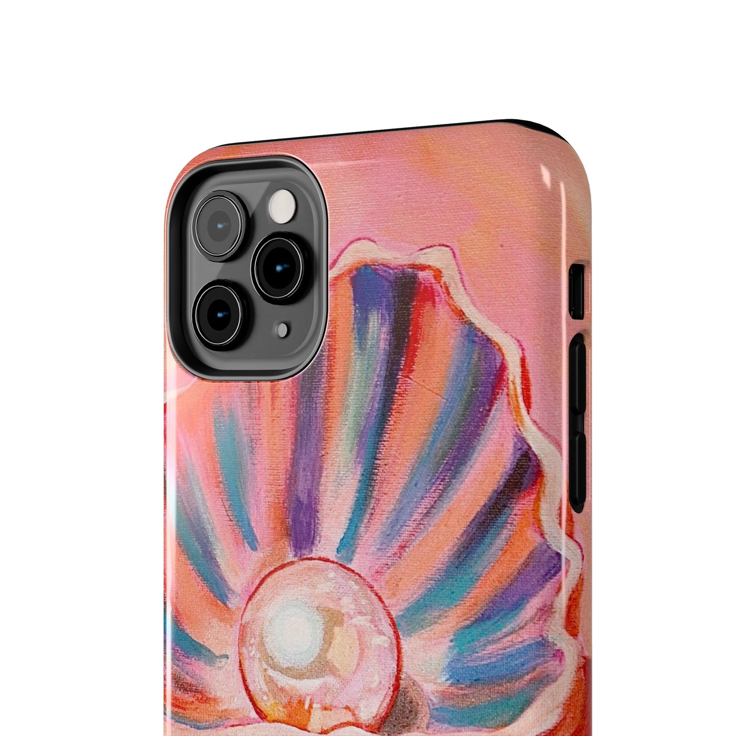 Pearl Shell Paiting — Pink Seashell Art iPhone Cover