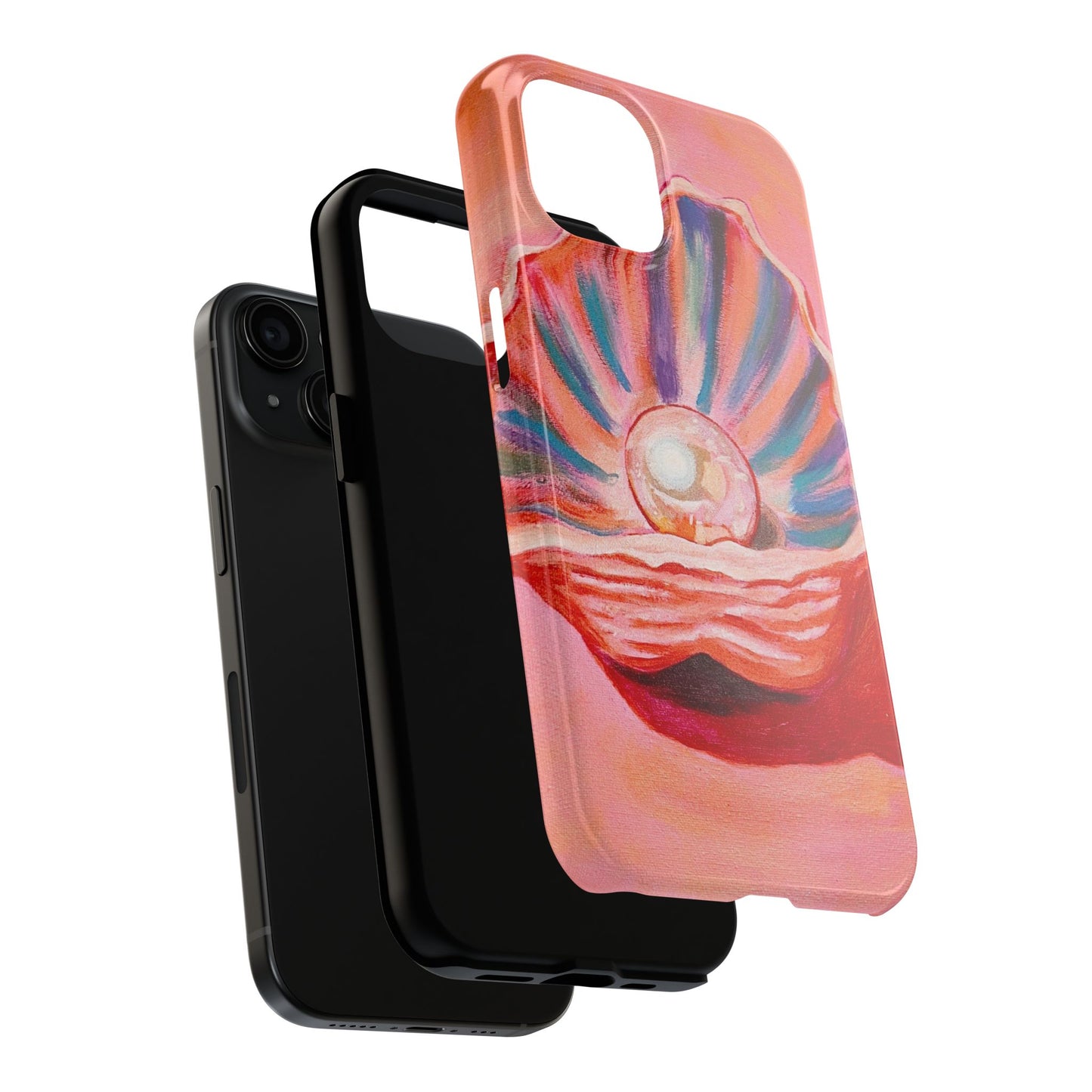 Pearl Shell Paiting — Pink Seashell Art iPhone Cover