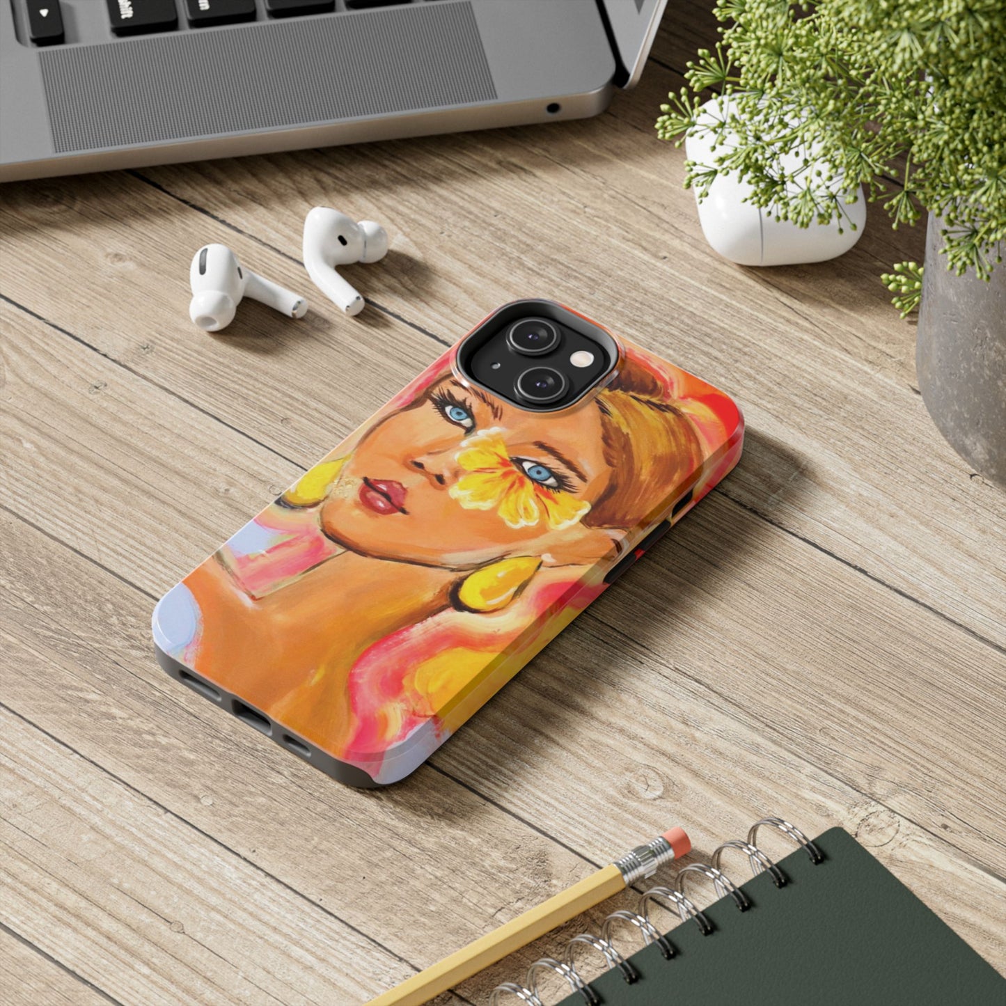 Tough Phone Case — Sunlit Portrait Art Design
