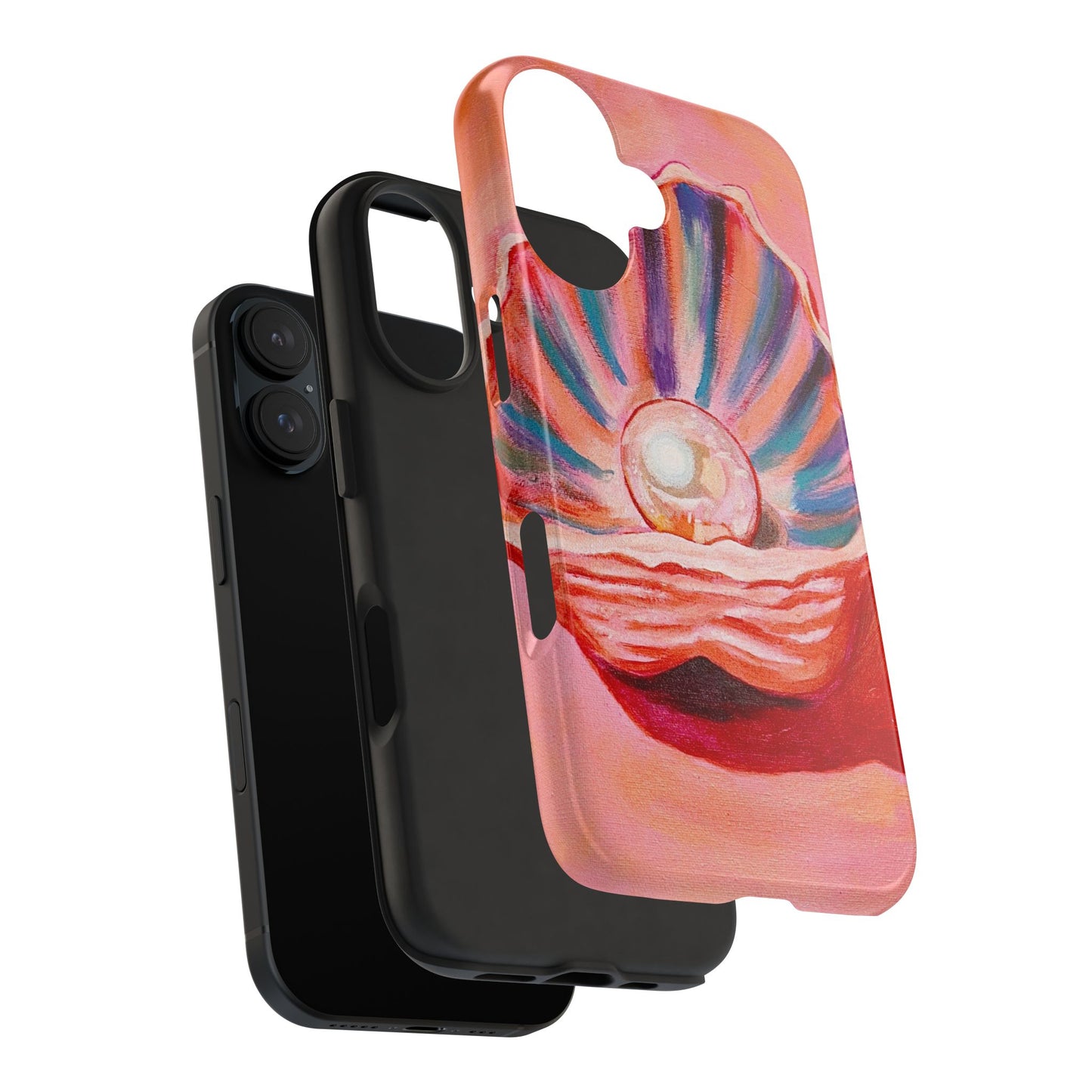 Pearl Shell Paiting — Pink Seashell Art iPhone Cover