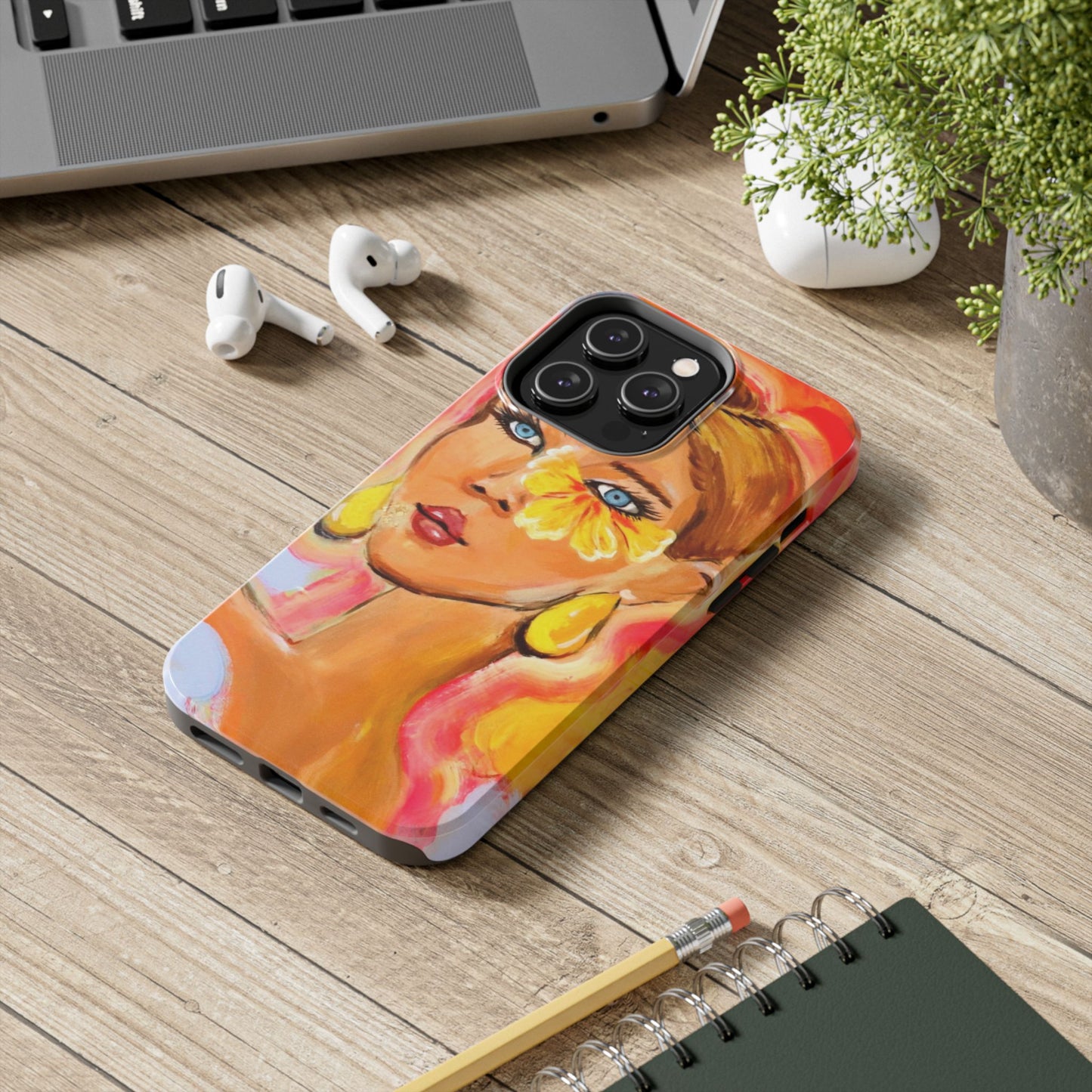 Tough Phone Case — Sunlit Portrait Art Design