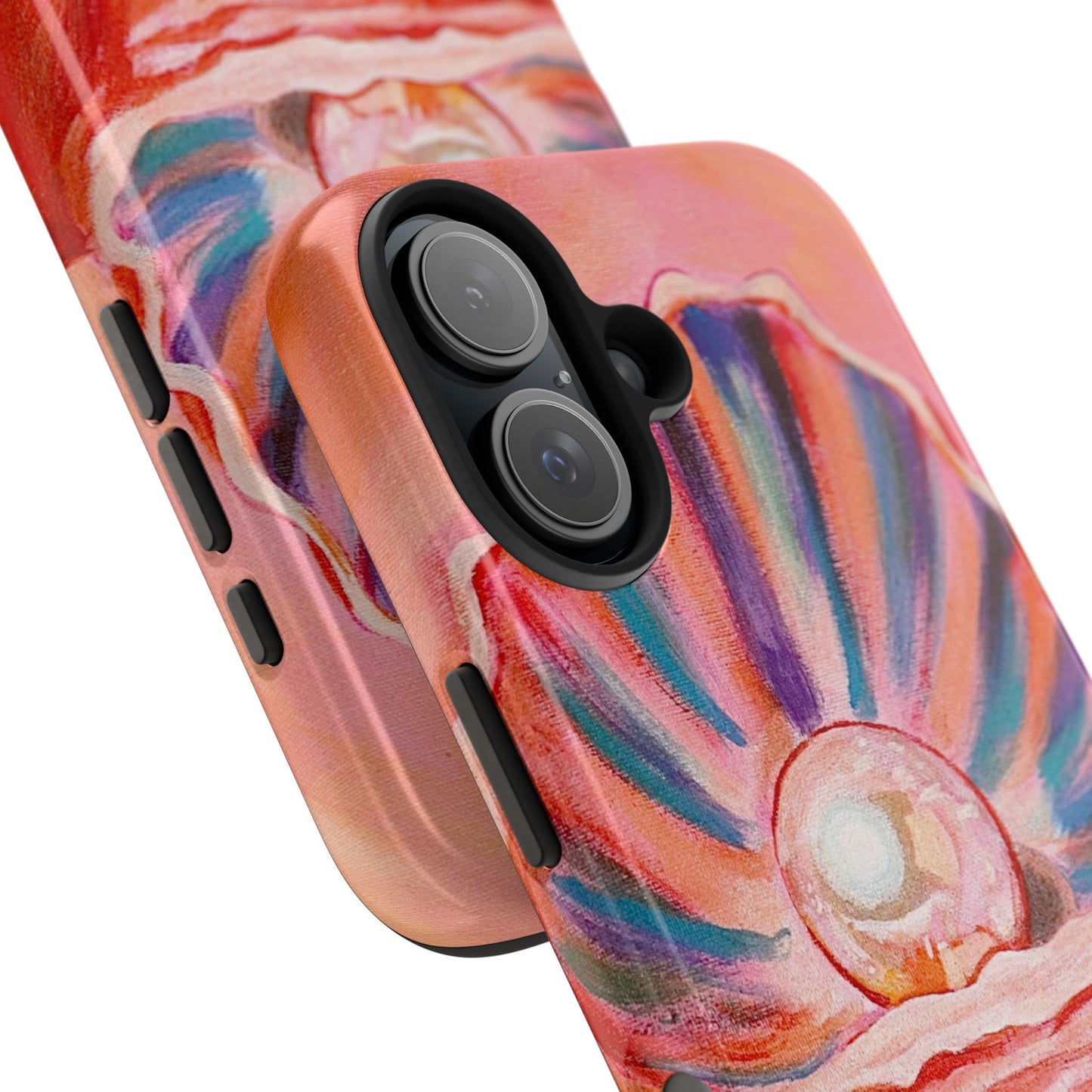 Pearl Shell Paiting — Pink Seashell Art iPhone Cover