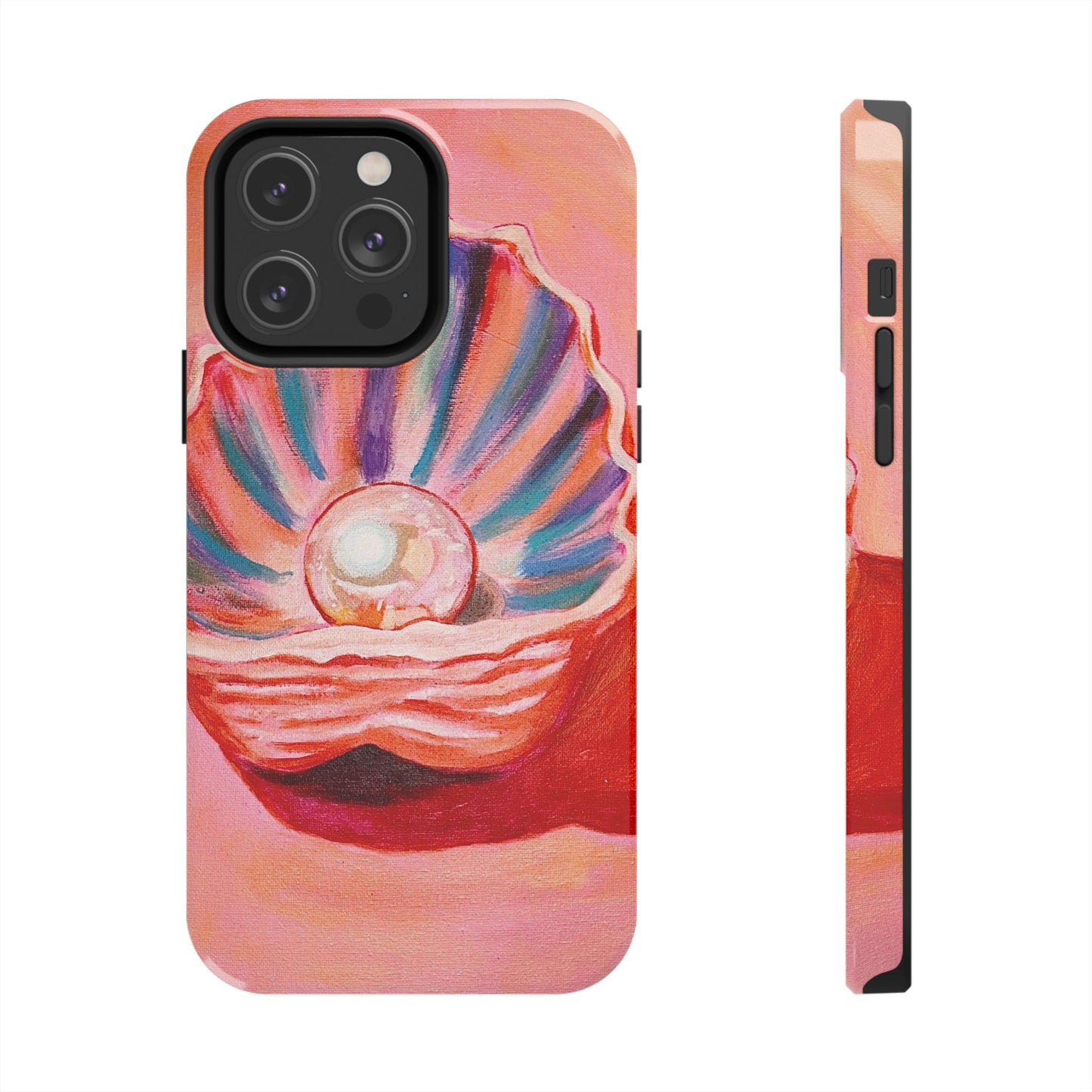 Pearl Shell Paiting — Pink Seashell Art iPhone Cover