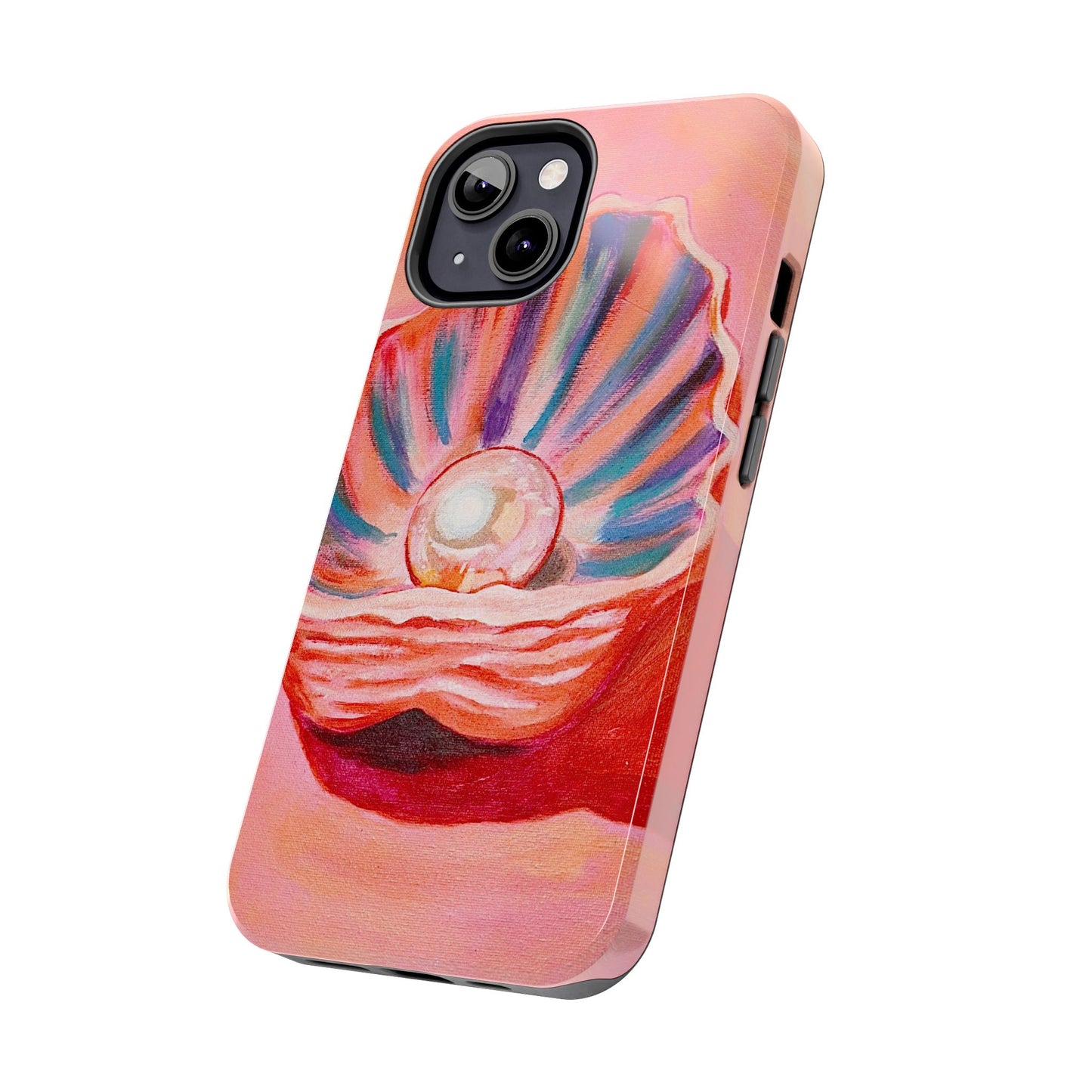 Pearl Shell Paiting — Pink Seashell Art iPhone Cover