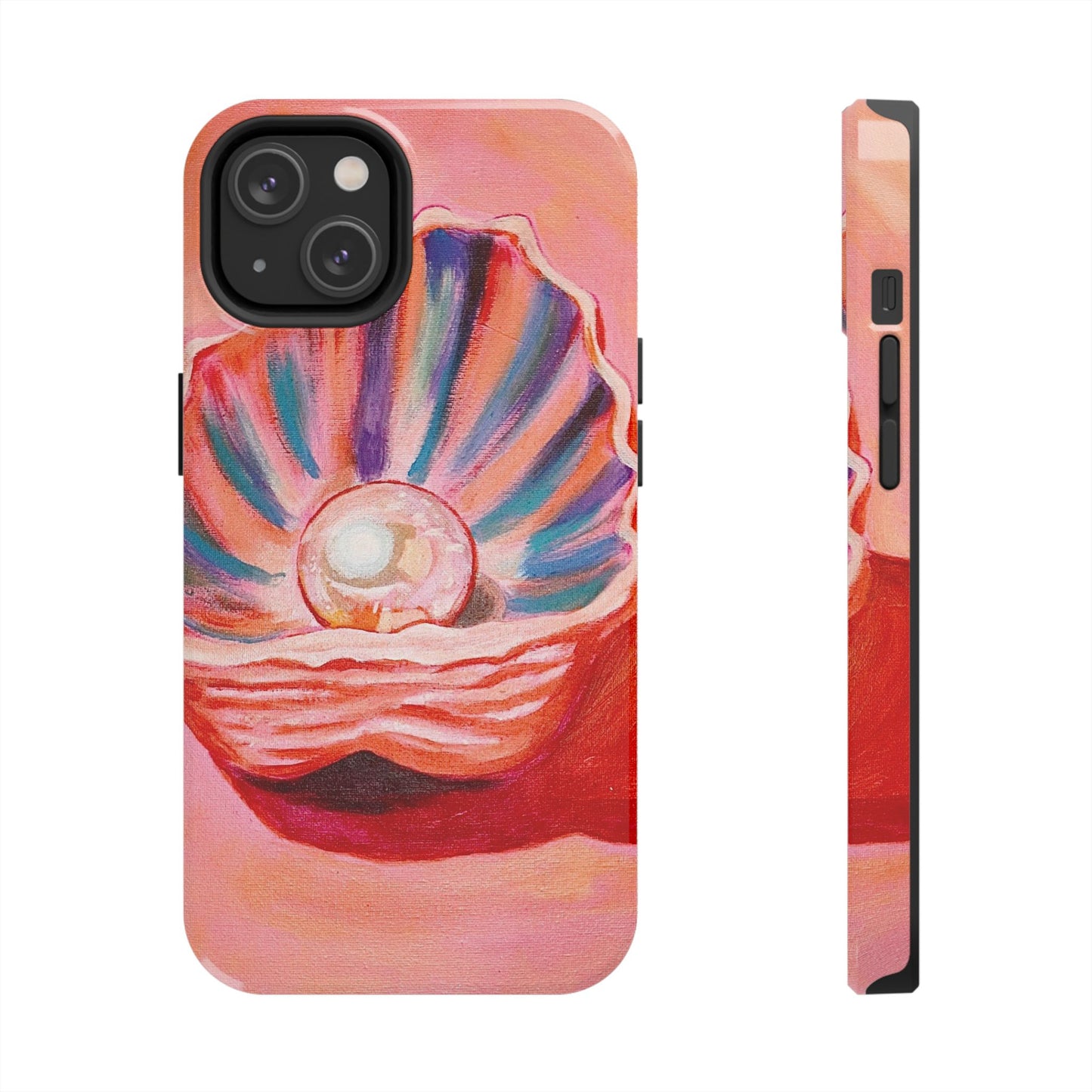 Pearl Shell Paiting — Pink Seashell Art iPhone Cover