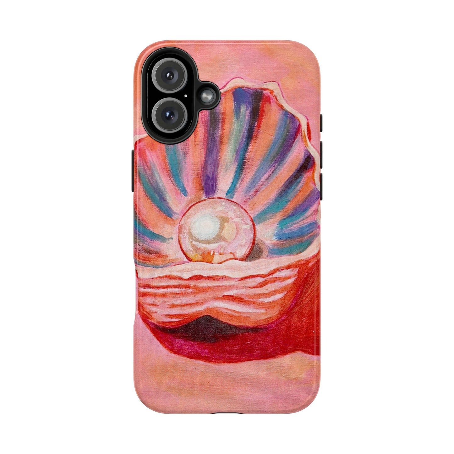 Pearl Shell Paiting — Pink Seashell Art iPhone Cover