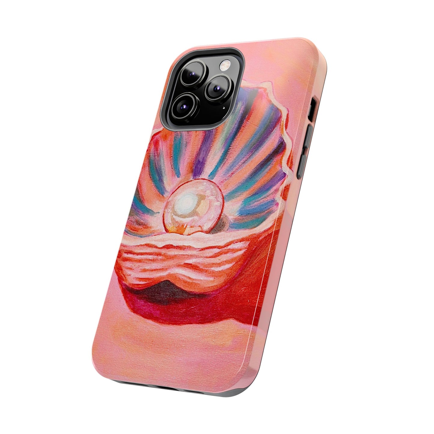 Pearl Shell Paiting — Pink Seashell Art iPhone Cover