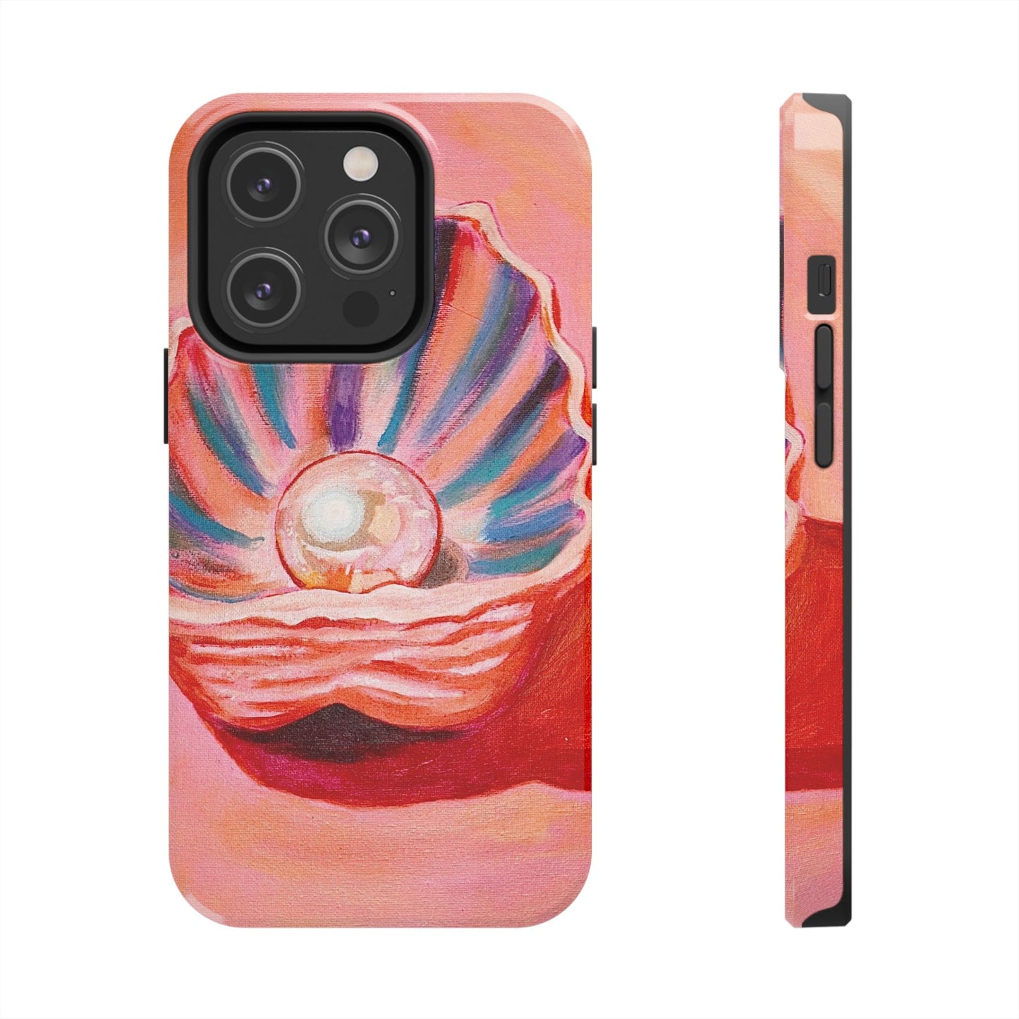 Pearl Shell Paiting — Pink Seashell Art iPhone Cover