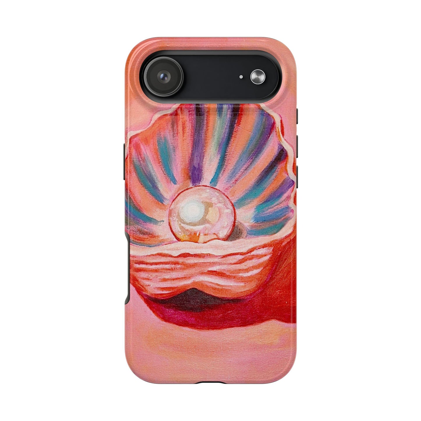 Pearl Shell Paiting — Pink Seashell Art iPhone Cover