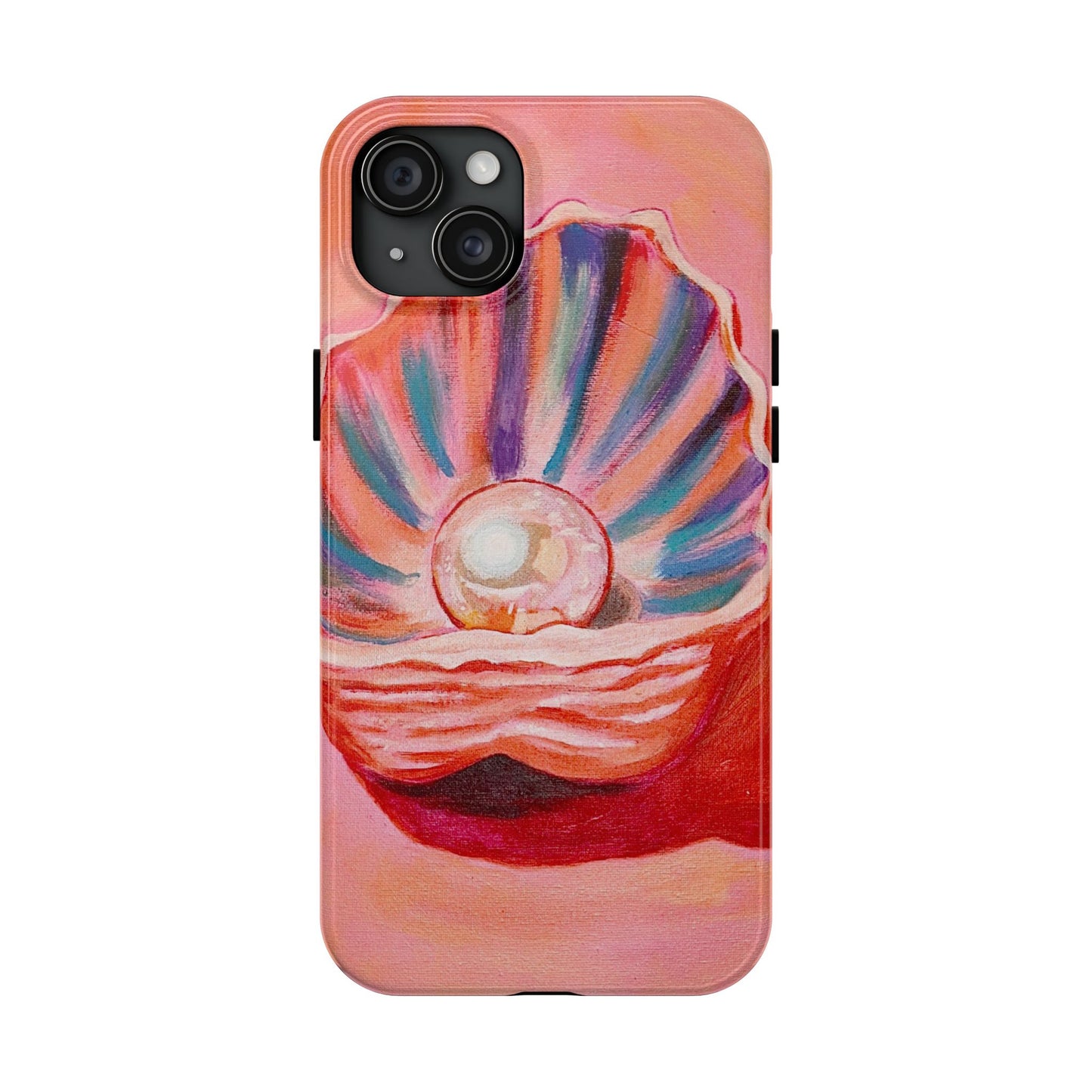 Pearl Shell Paiting — Pink Seashell Art iPhone Cover