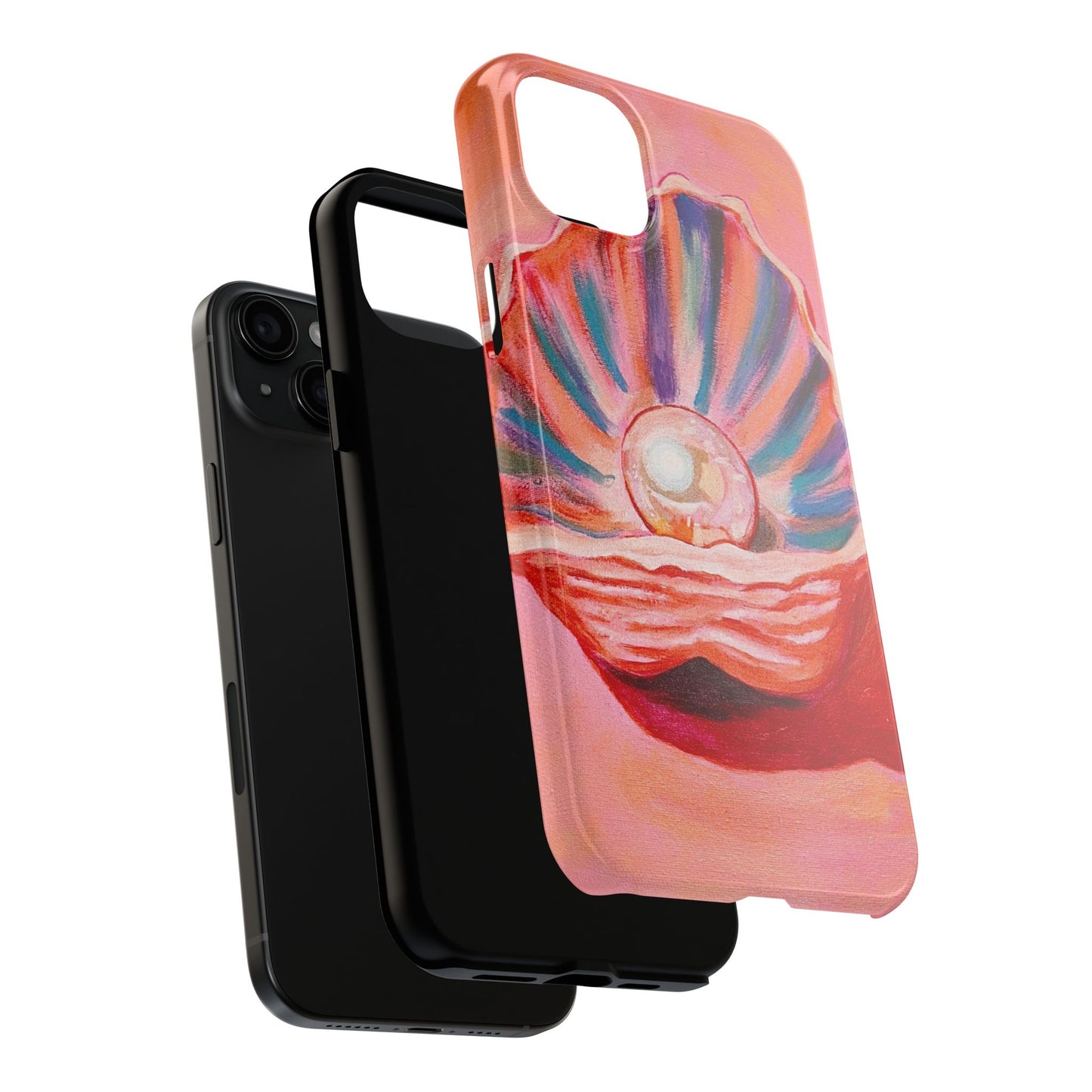 Pearl Shell Paiting — Pink Seashell Art iPhone Cover