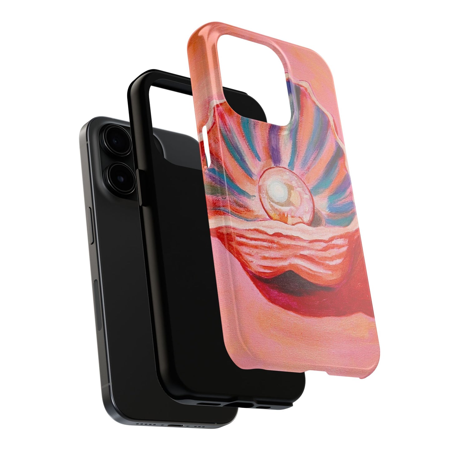 Pearl Shell Paiting — Pink Seashell Art iPhone Cover