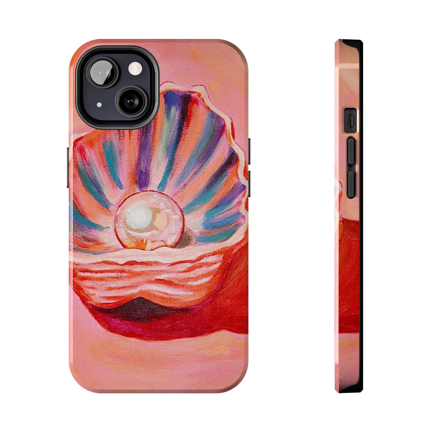Pearl Shell Paiting — Pink Seashell Art iPhone Cover
